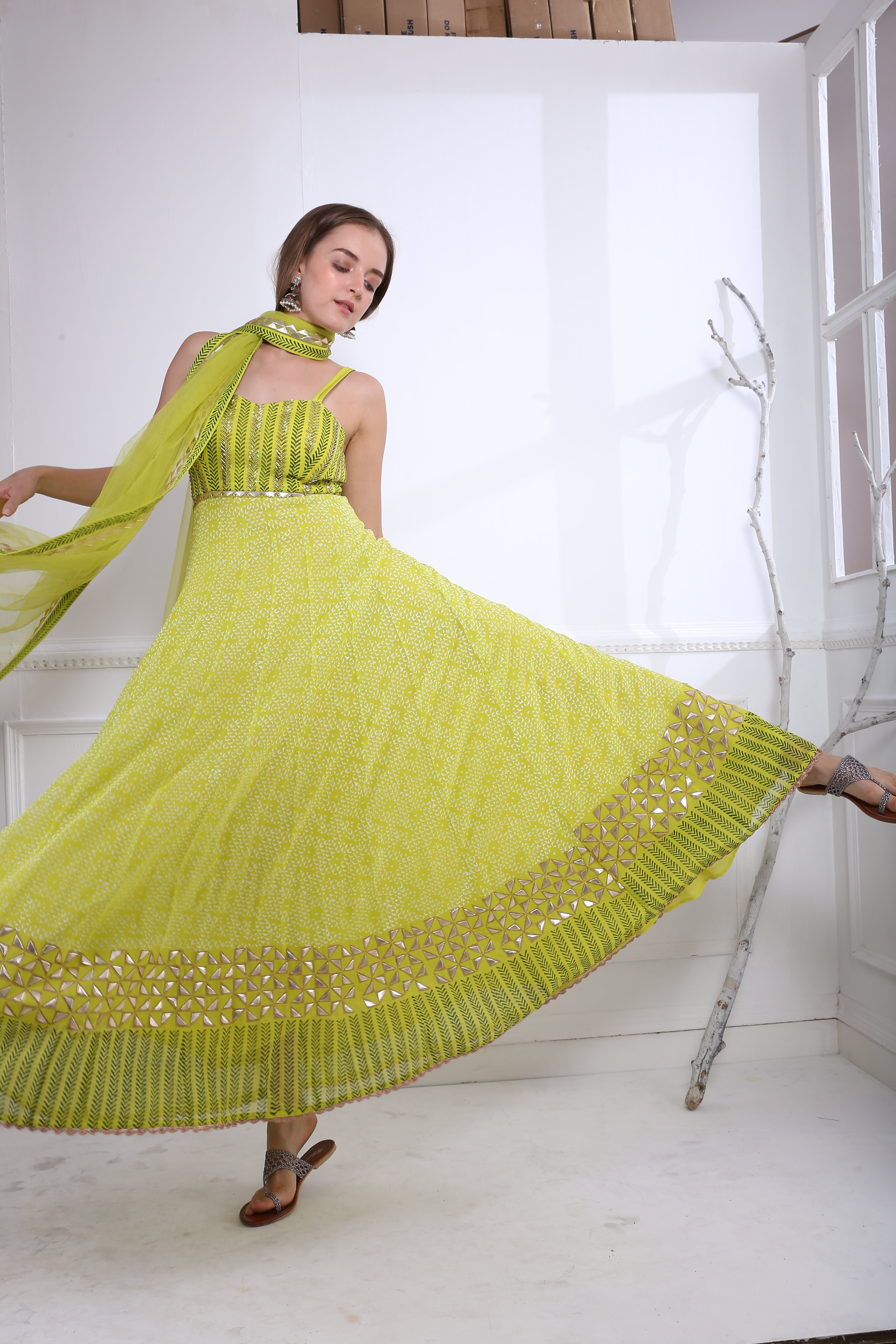 LIME GRASS ANARKALI