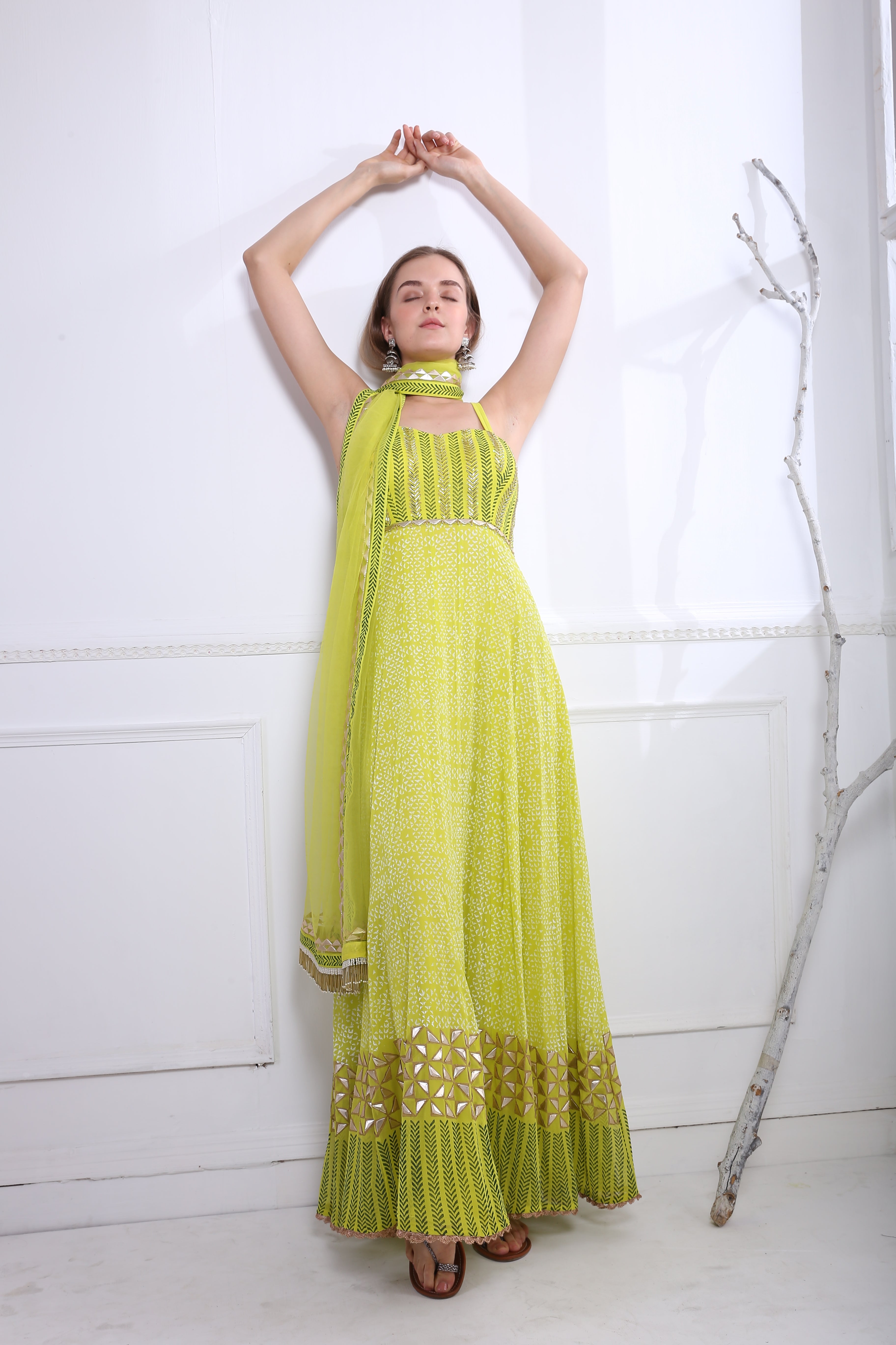 LIME GRASS ANARKALI