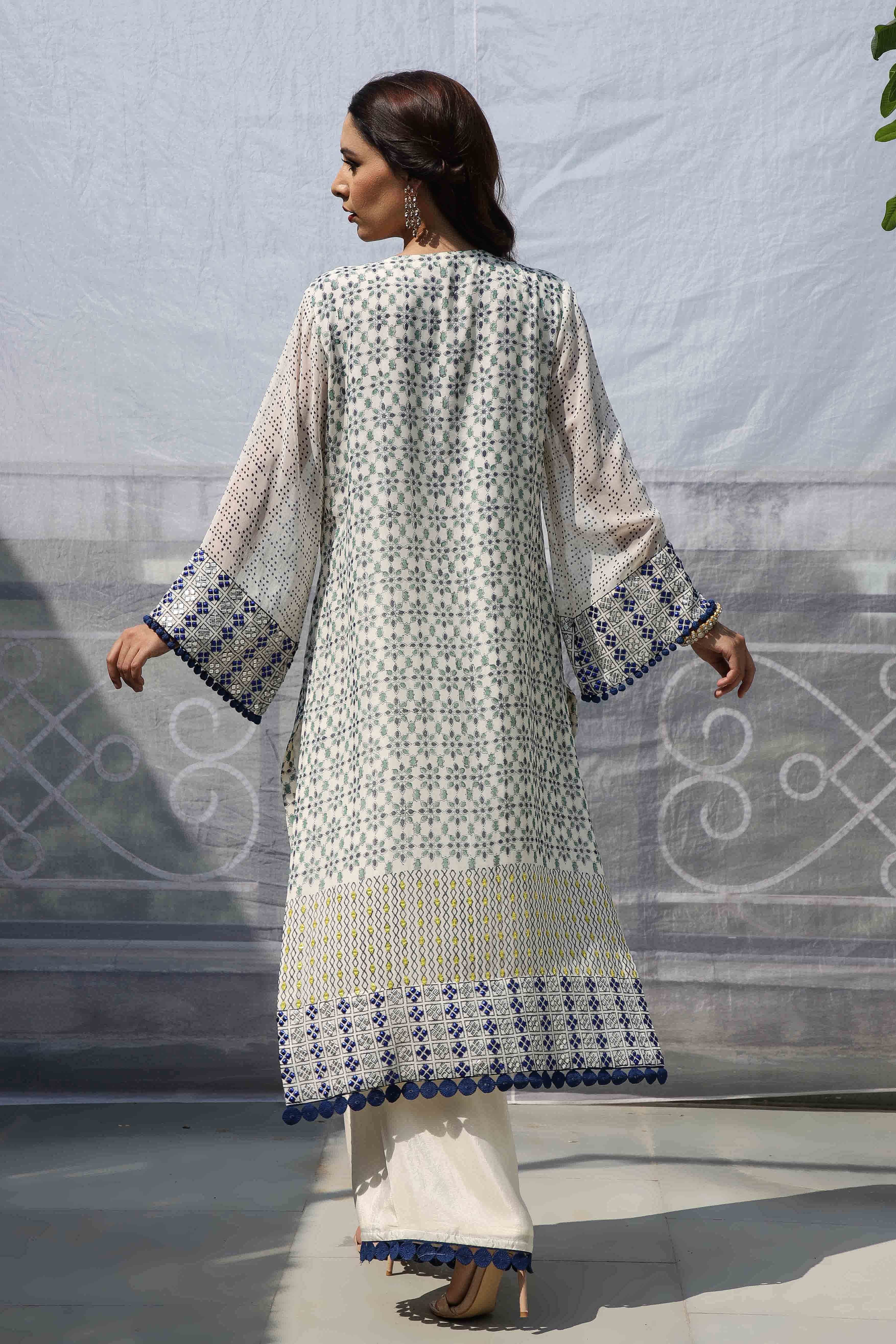 OFF WHITE STRAIGHT KURTA