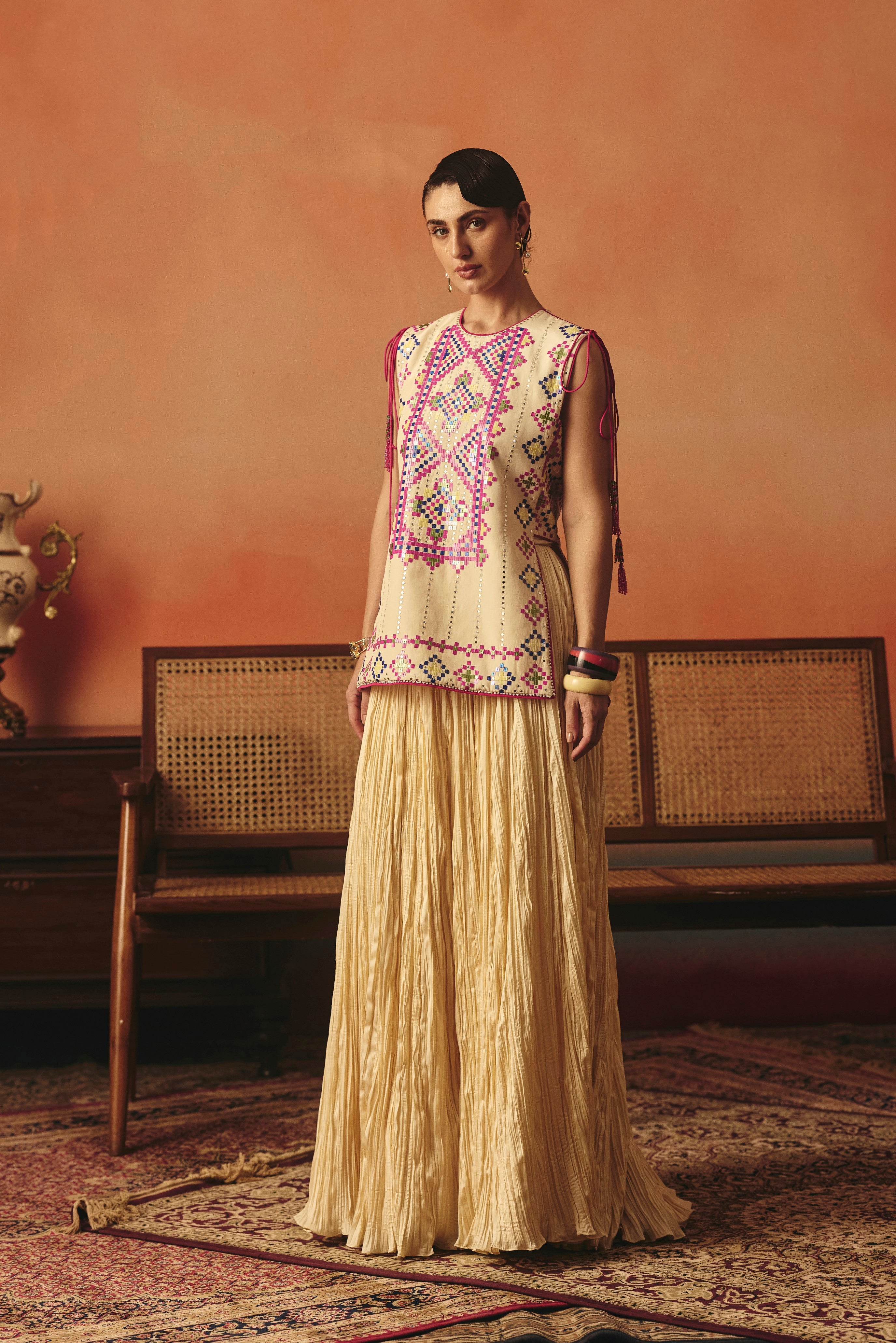 AJNA LEHNGA SET