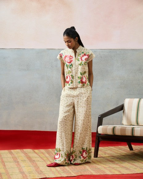 CORSICA CROP TOP BIEGE