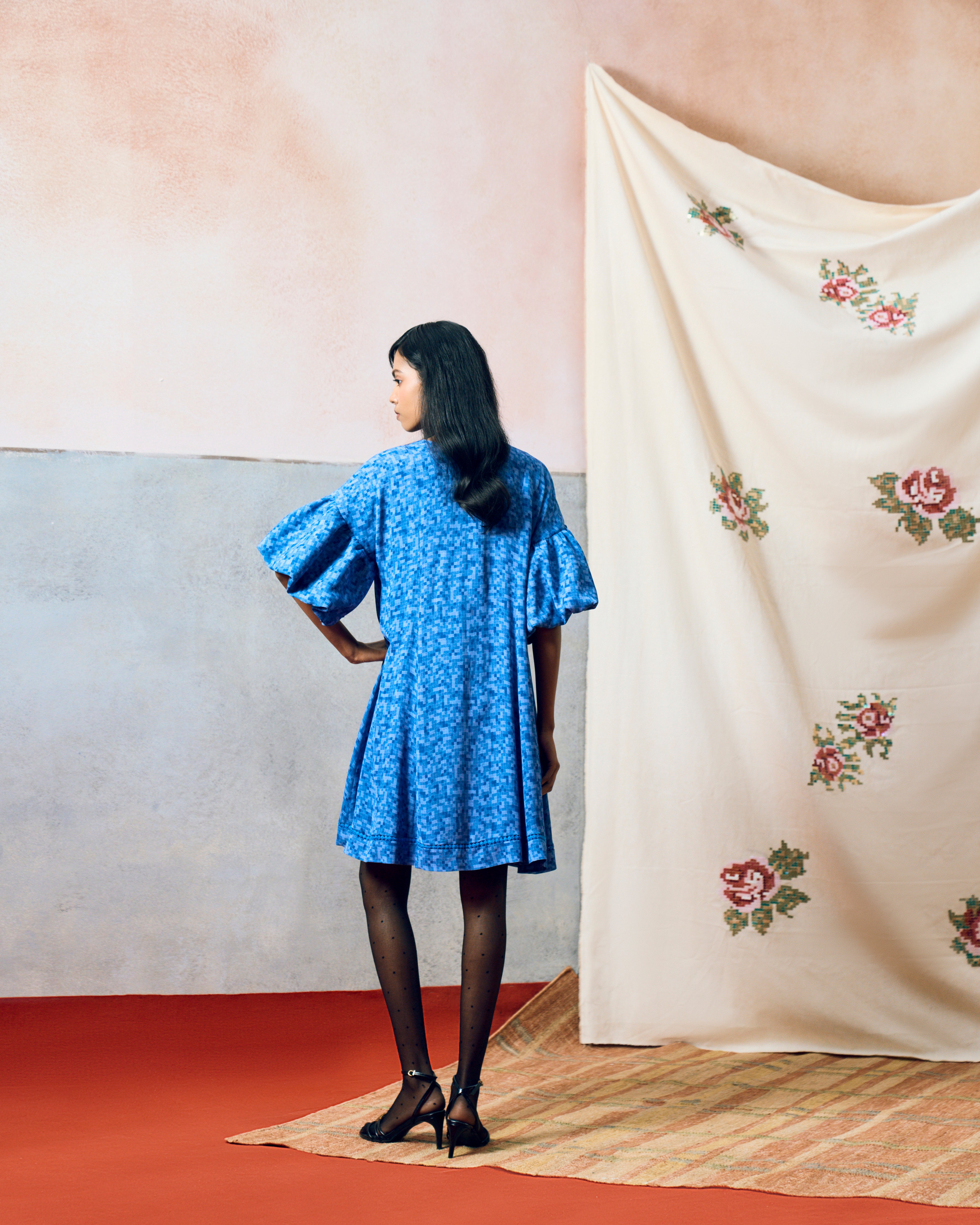 SICILY DRESS BLUE