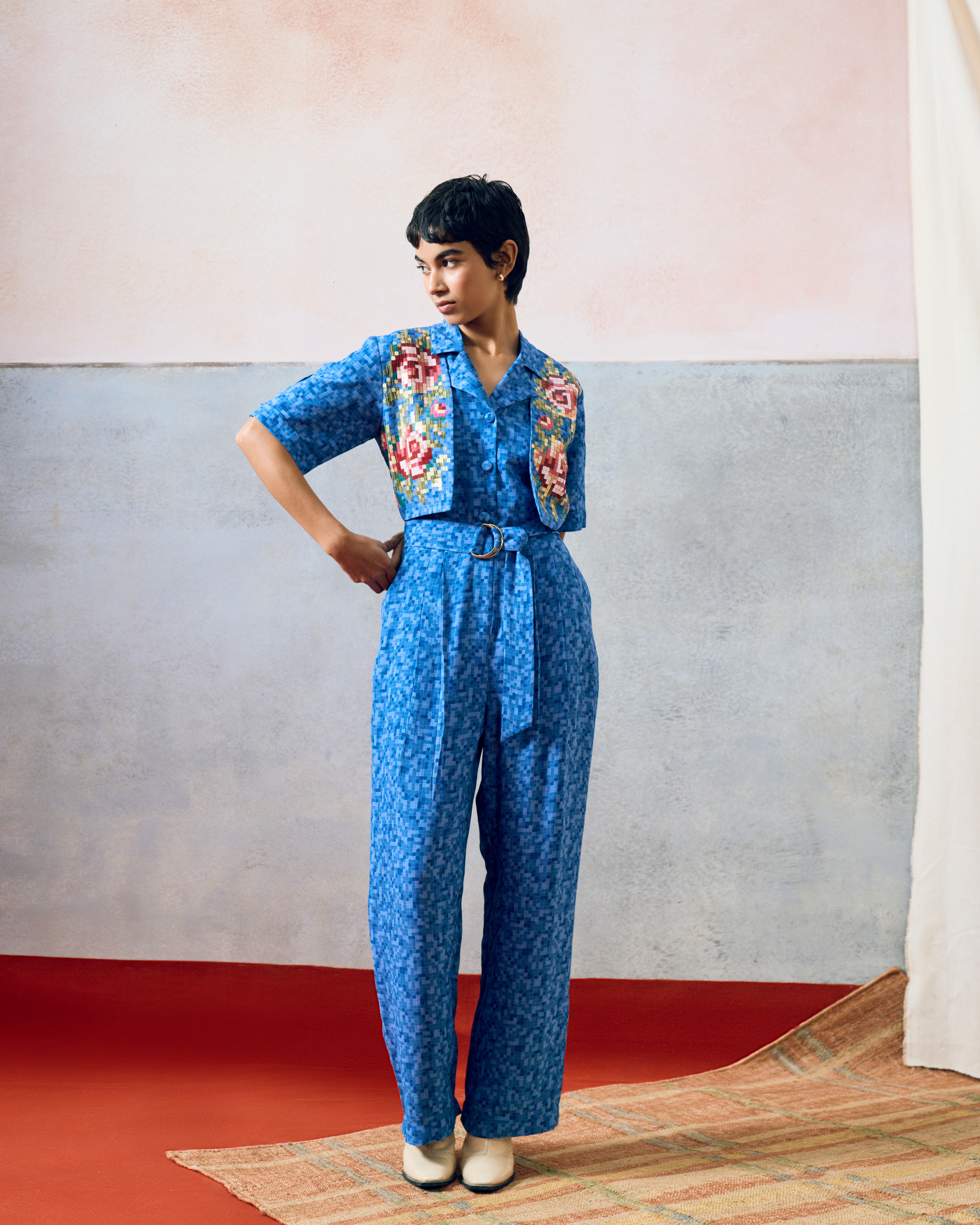 MILOS JUMPSUIT BLUE