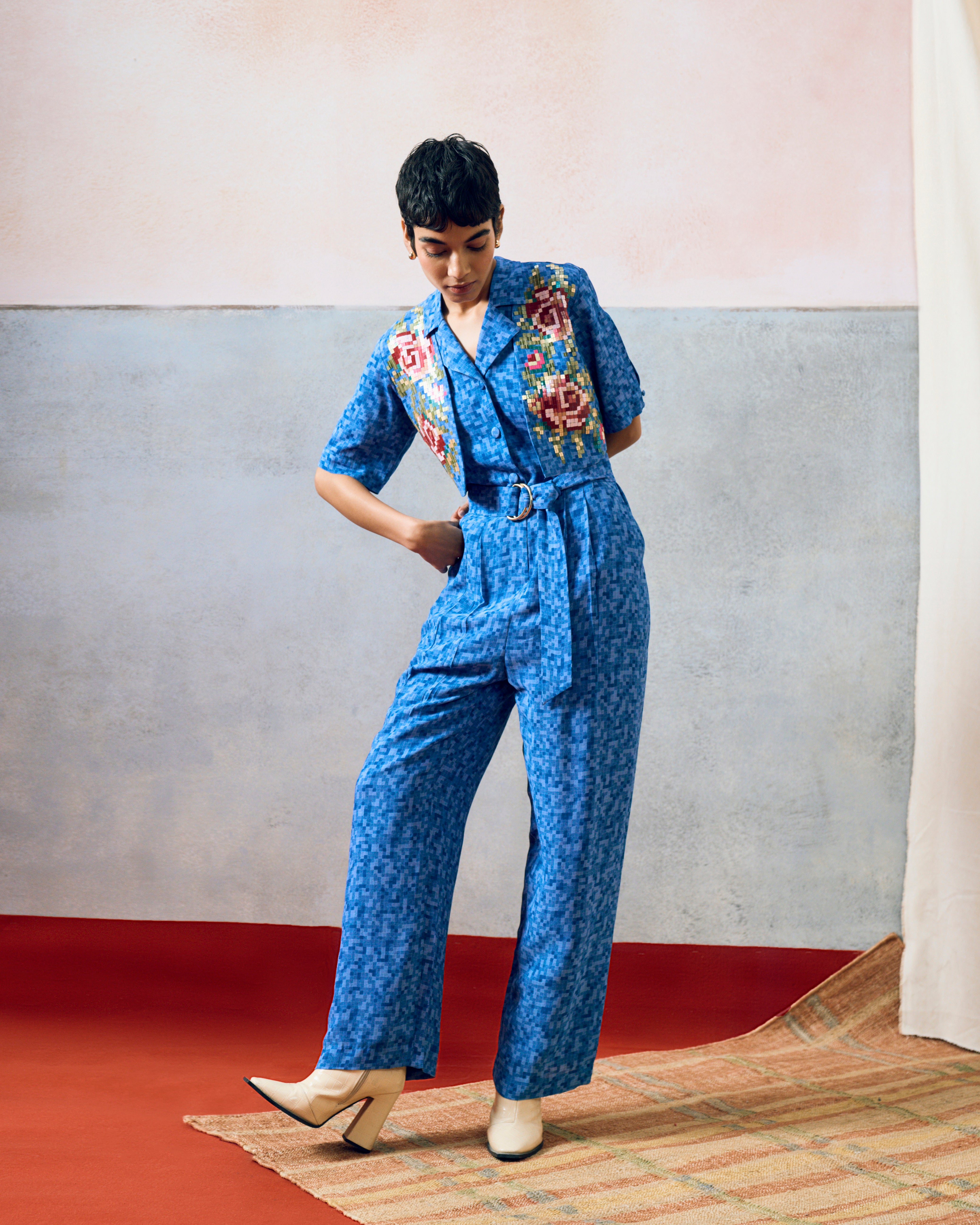 MILOS JUMPSUIT BLUE