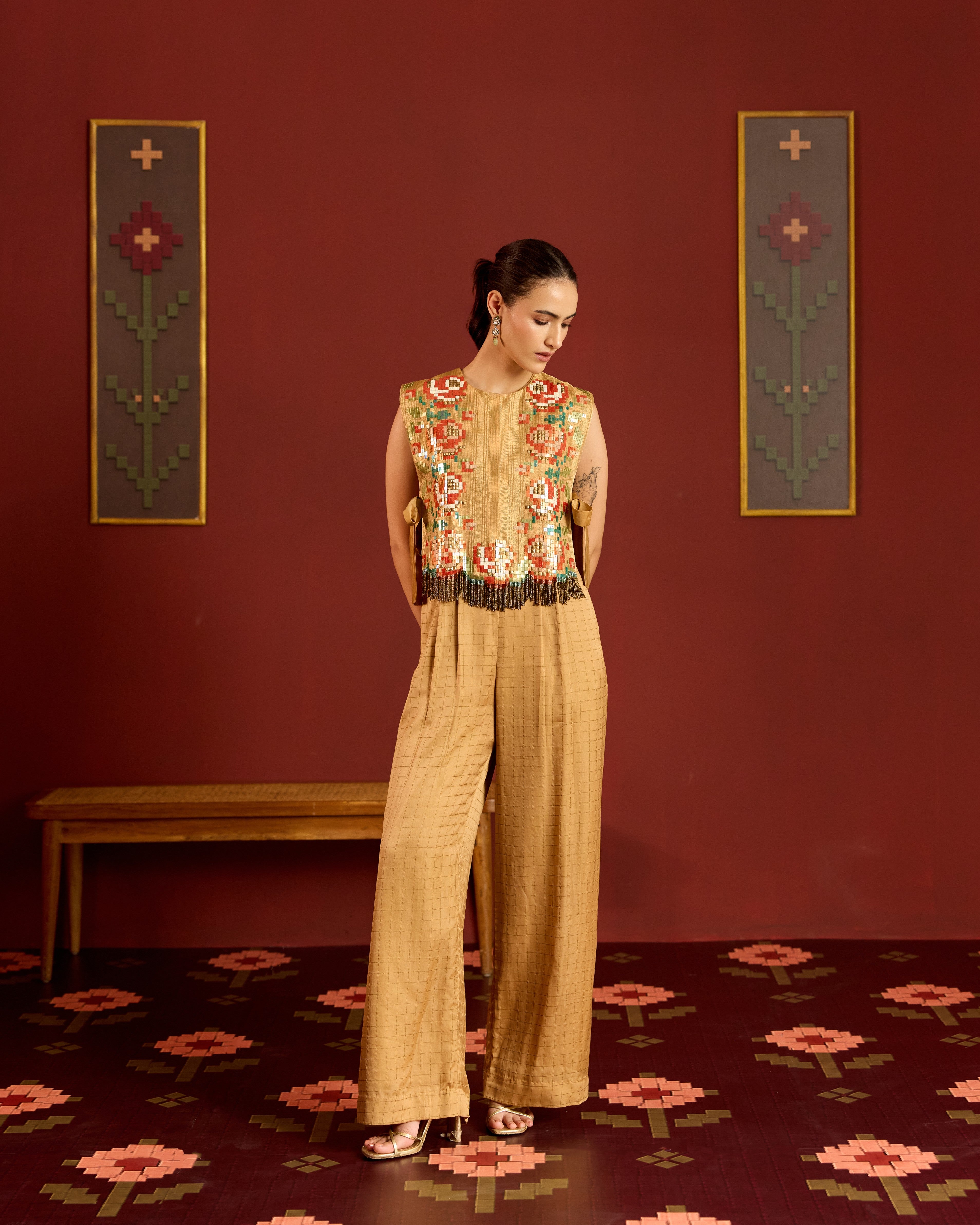 GOLD JUMPSUIT