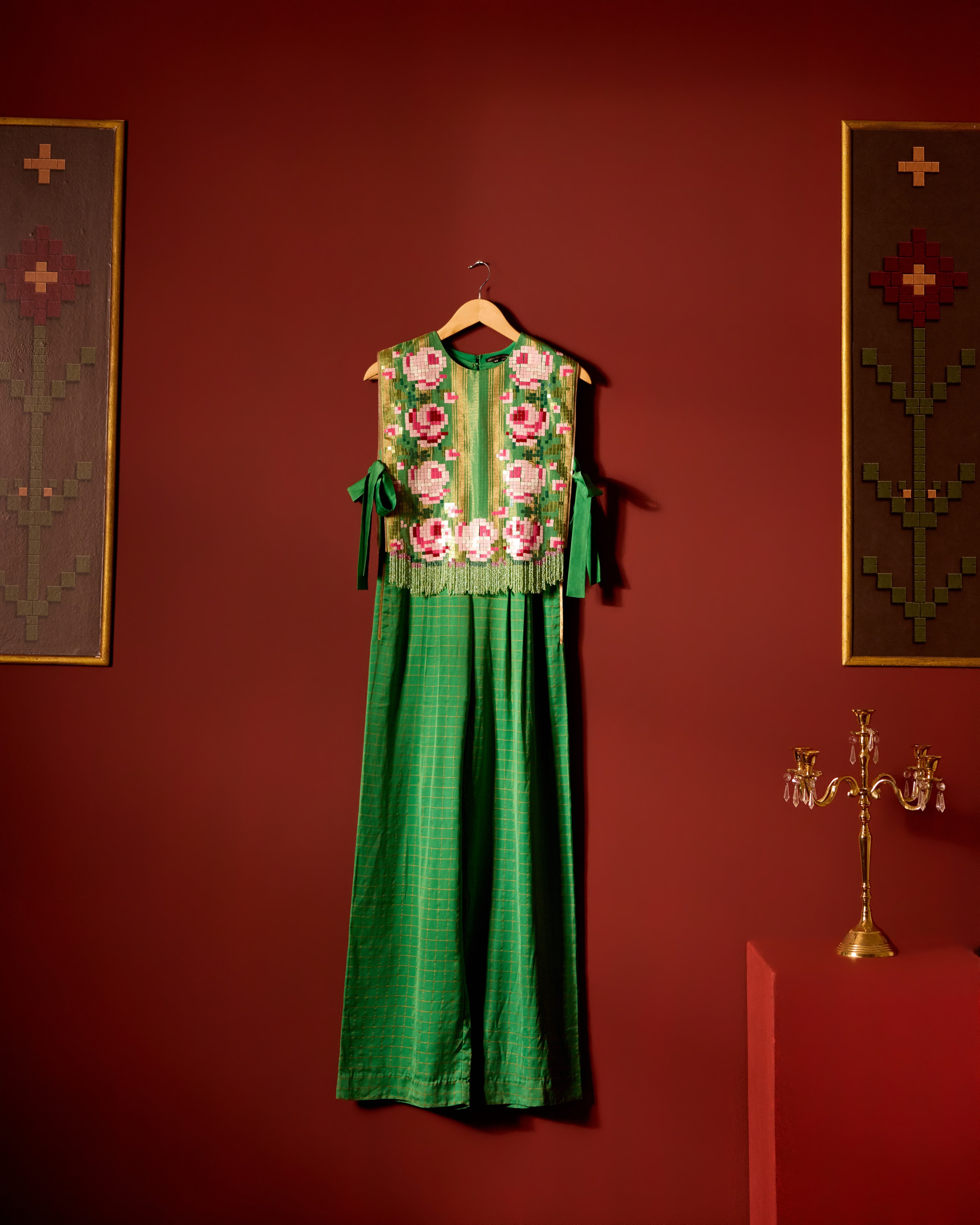 GREEN JUMPSUIT