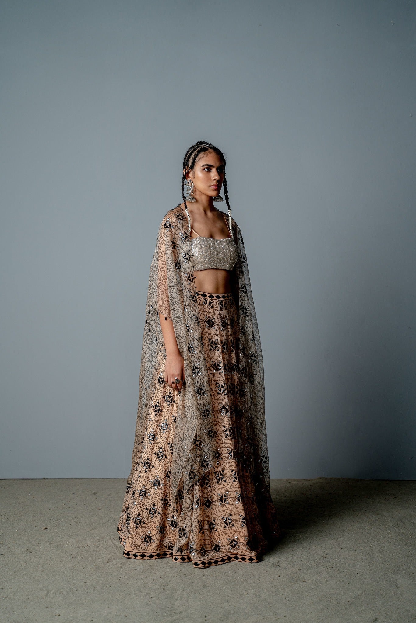 NUDE MOSAIC LEHNGA