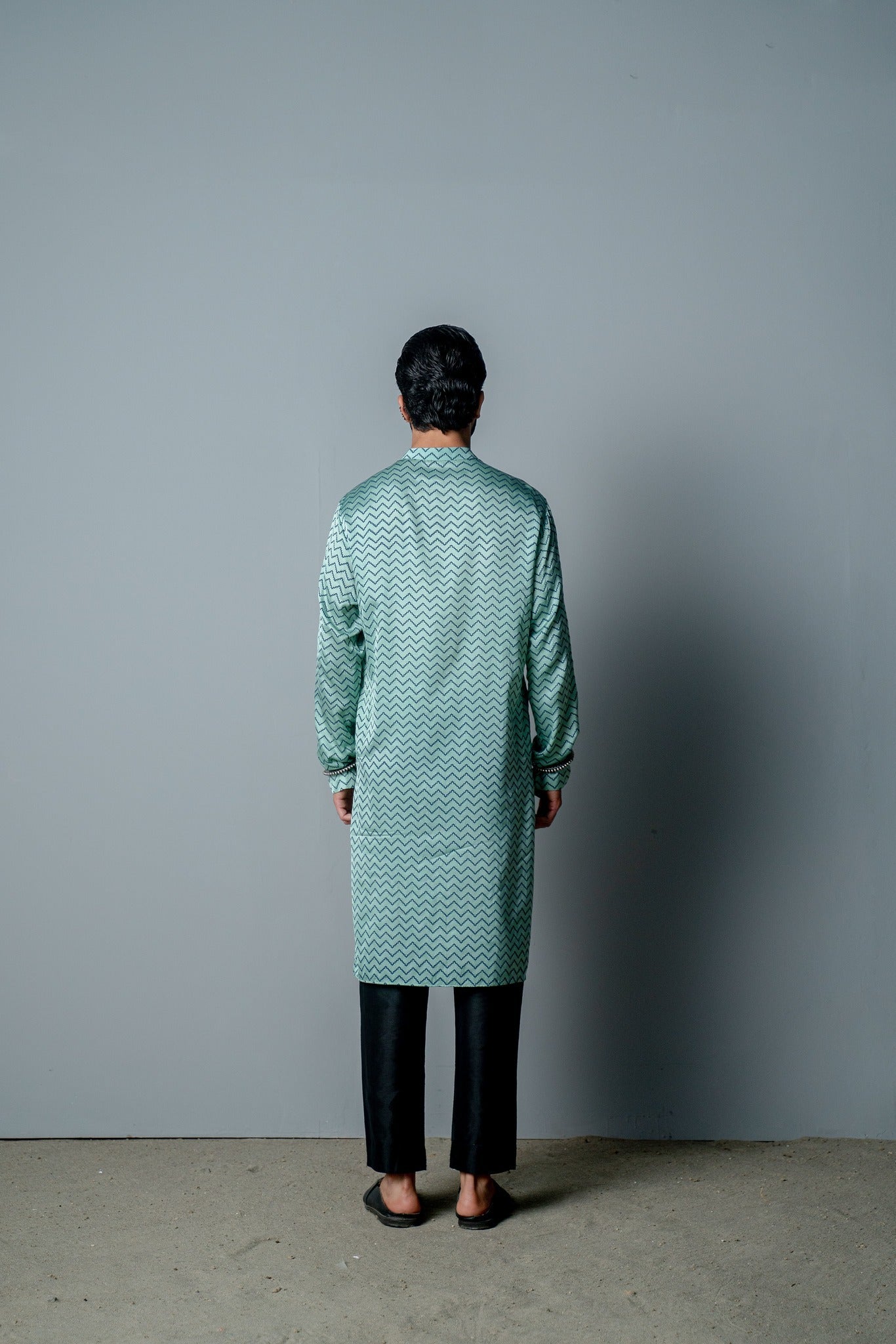 AQUA ZIG ZAG KURTA SET