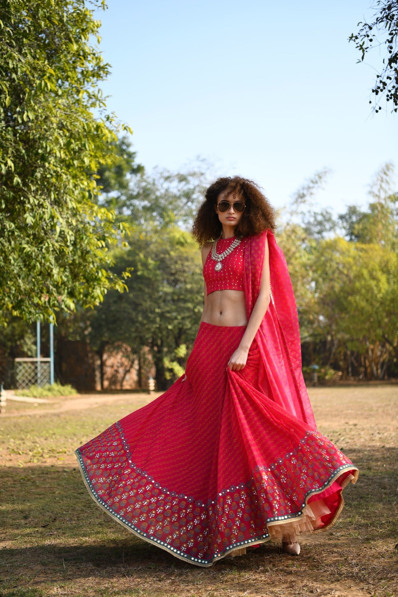 Lehariya lehenga