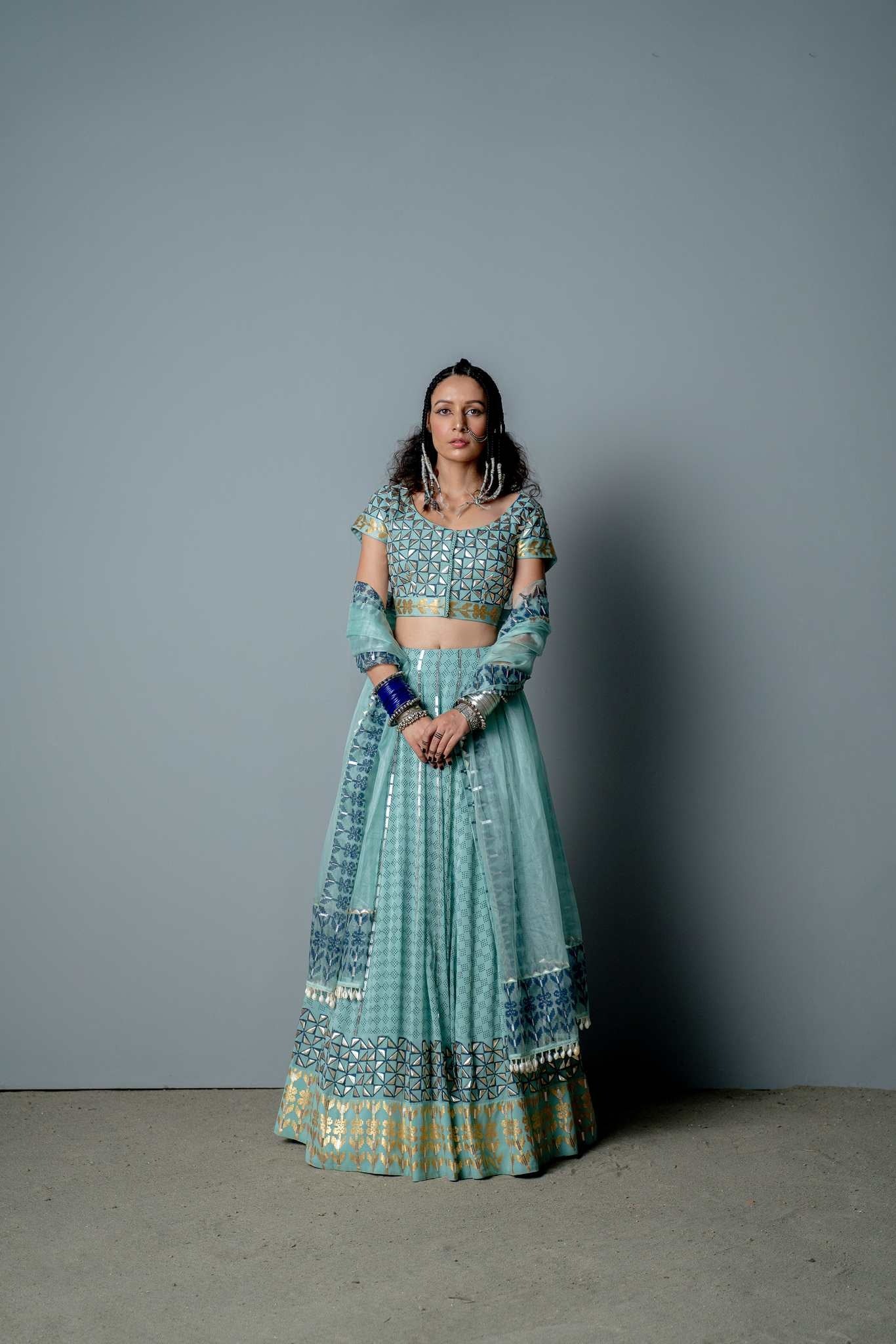 THE NERFETITI LEHNGA